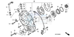 CB600FA39 France - (F / ABS CMF ST) drawing RIGHT CRANKCASE COVER