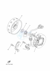 YFZ450R (BW2V) drawing GENERATOR