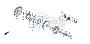 SGX50S drawing DRIVE FACE/ KICK STARTER SPINDLE