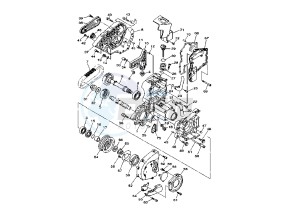 XV MIDNIGHT STAR 1900 drawing MIDDLE DRIVE GEAR