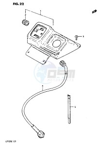 LT125 (E3) drawing ODOMETER