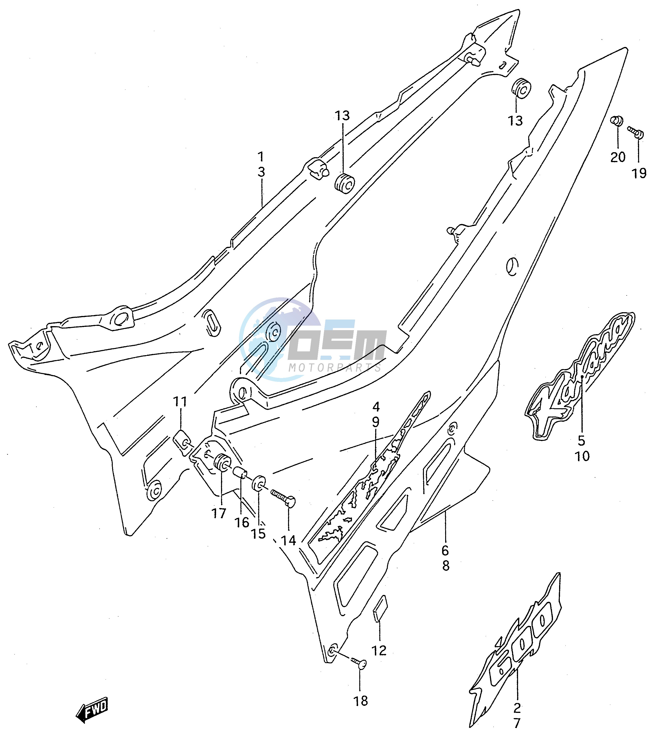 FRAME COVER (MODEL R S)