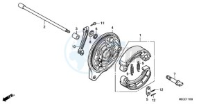 VT750CA9 Ireland - (EK / ST) drawing REAR BRAKE PANEL