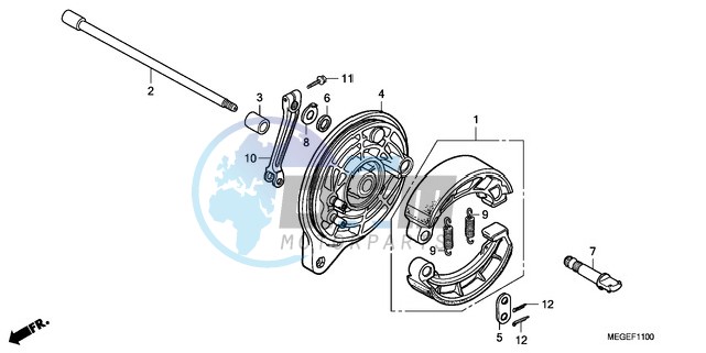 REAR BRAKE PANEL