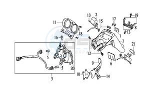 JET EURO X 100 L6 drawing TAILLIGHT -  INDICATORS - REAR FENDER