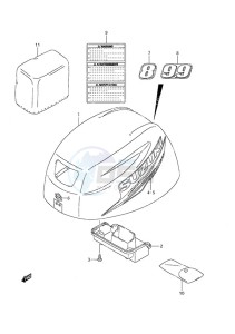 DF 9.9A drawing Engine Cover