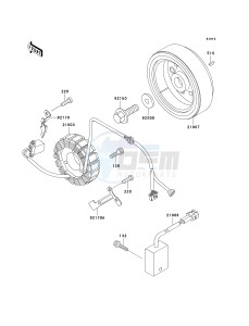 KLX 300 A [KLX300R] (A2-A6) [KLX300R] drawing GENERATOR