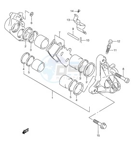 RGV250 (E24) drawing FRONT CALIPER