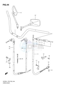 GZ250 (P3) drawing HANDLEBAR