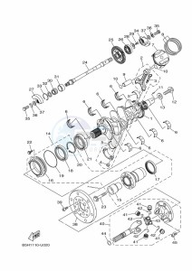 YXZ1000E YXZ1000R (B5J9) drawing CRANKSHAFT & PISTON