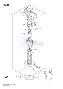 GSX-R600 (E21) drawing FUEL PUMP