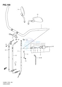 VL800 (E2) VOLUSIA drawing HANDLEBAR (VL800L1 E2)