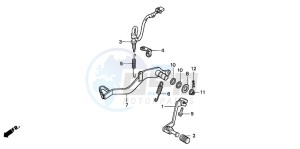 NX650 500 DOMINATOR drawing PEDAL