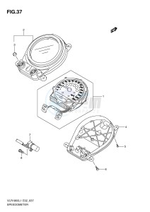 VLR1800 (E2) drawing SPEEDOMETER (VLR1800L1 E2)