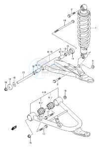 LT-A750X drawing FRONT SUSPENSION ARM