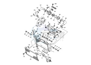 TDM 900 drawing RADIATOR- HOSE