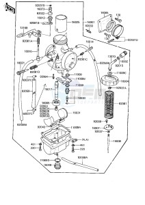 KDX 175 A [KDX175] (A2-A3) [KDX175] drawing CARBURETOR -- KDX175-A2- -