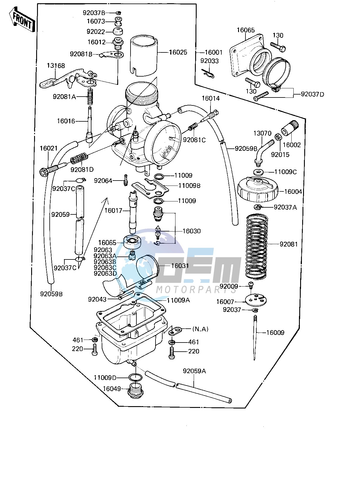 CARBURETOR -- KDX175-A2- -