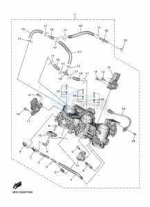 NIKEN MXT850 (BD5B) drawing INTAKE