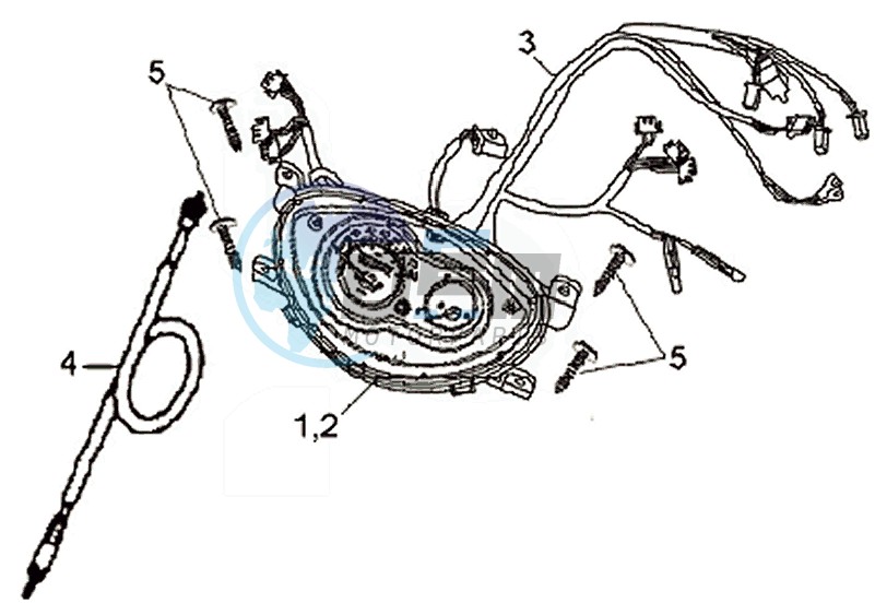 DASHBOARD / SPEEDOMETER CABLE / WIRING HARNASS