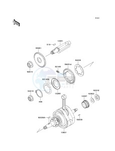 BN 125 A [ELIMINATOR 125] (A6F-A9F) A6F drawing CRANKSHAFT