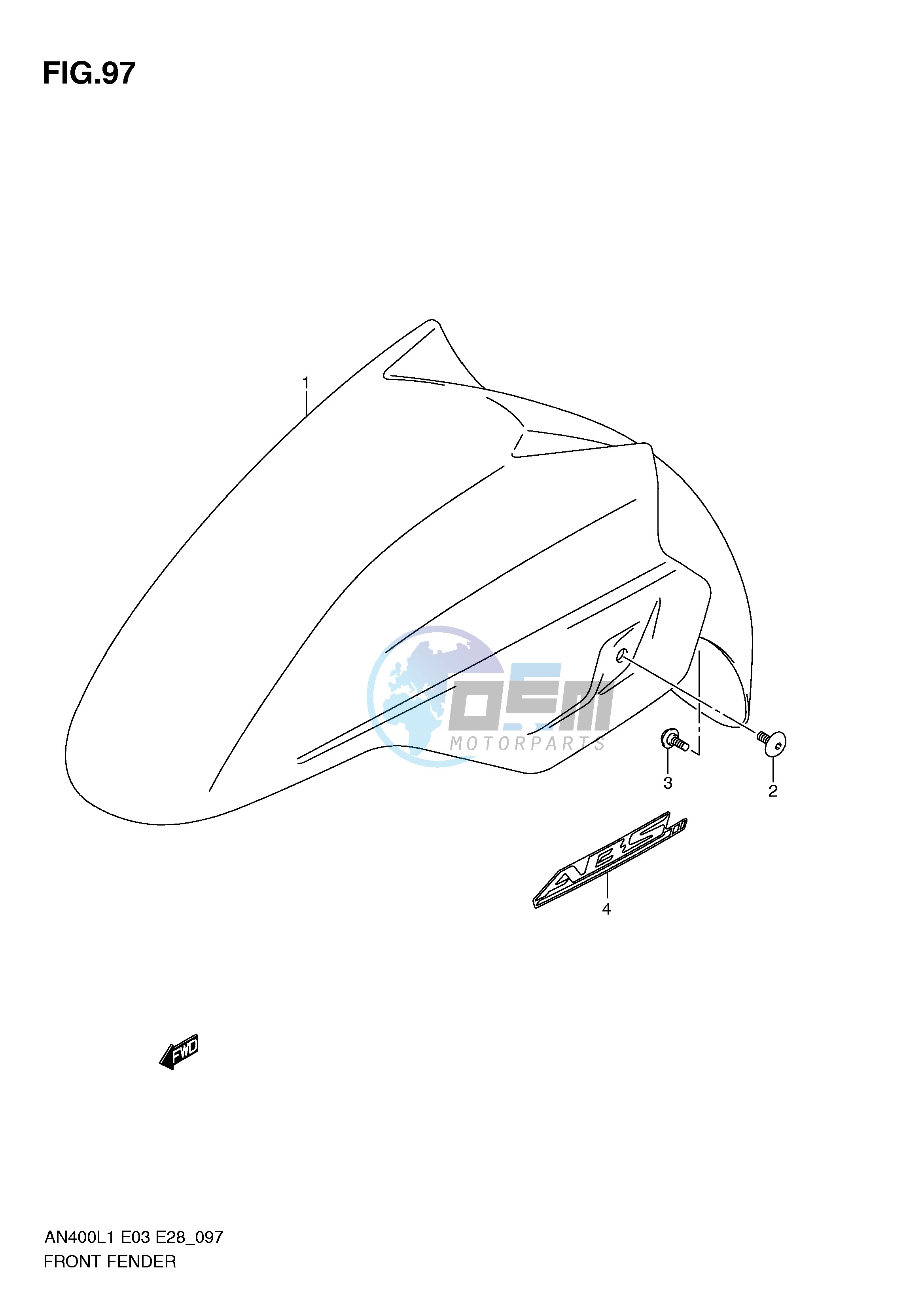 FRONT FENDER (AN400AL1 E33)