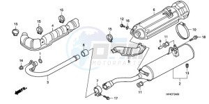 TRX420FEA Europe Direct - (ED / 2ED 4WD) drawing EXHAUST MUFFLER