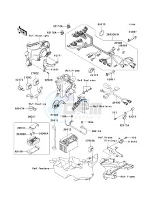 ZX 600 J [ZZR600] (J6F-J8F) J8F drawing CHASSIS ELECTRICAL EQUIPMENT