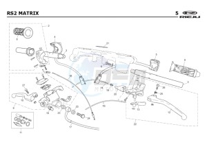 RS2-50-MATRIX-BLUE drawing HANDLEBAR - CONTROLS