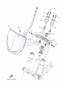 YZ85LW YZ85 (B0GB) drawing STEERING