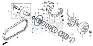 NVS502SH drawing DRIVEN FACE