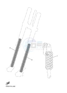 WR450F (1DX5) drawing ALTERNATE FOR CHASSIS