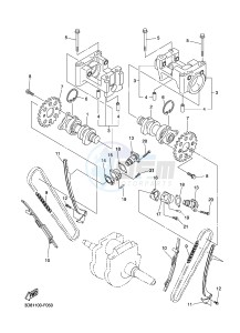 XVS1300A MIDNIGHT STAR (11C9) drawing CAMSHAFT & CHAIN