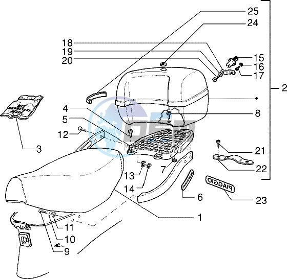 Saddle - Rear carrier