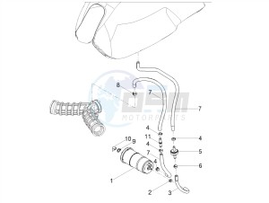 V7 III Racer 750 e4 (NAFTA) drawing Fuel vapour recover system