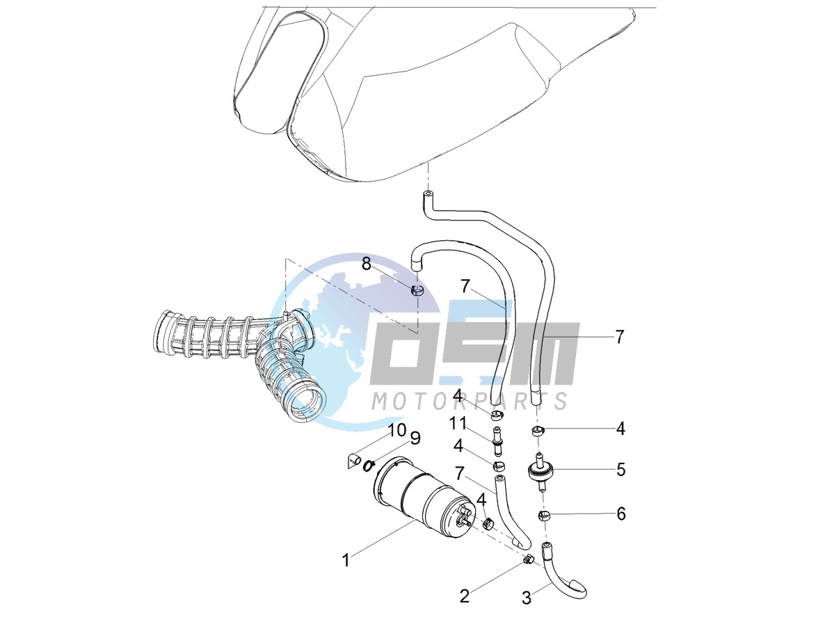 Fuel vapour recover system