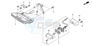 CB1300F1 CB1300SUPER FOUR drawing TAILLIGHT