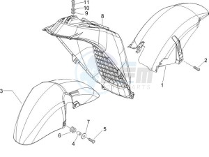 X9 125 Evolution potenziato (UK) drawing Wheel housing - Mudguard