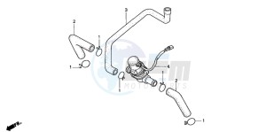 CB1100SF drawing AIR SUCTION VALVE