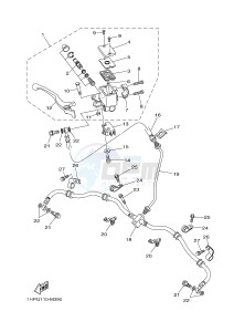 YFM700FWAD YFM700PF GRIZZLY 700 EPS (B383) drawing FRONT MASTER CYLINDER