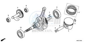 TRX500FAE TRX500FA Europe Direct - (ED) drawing CRANKSHAFT/ PI STON