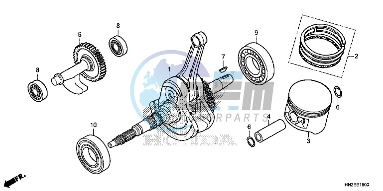 CRANKSHAFT/ PI STON