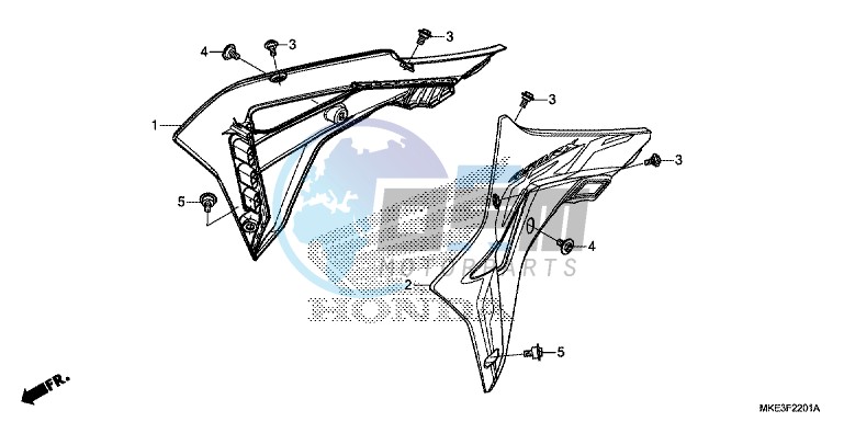 RADIATOR SHROUD (CRF450RX)