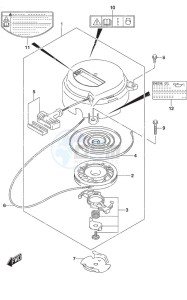 DF 2.5 drawing Recoil Starter