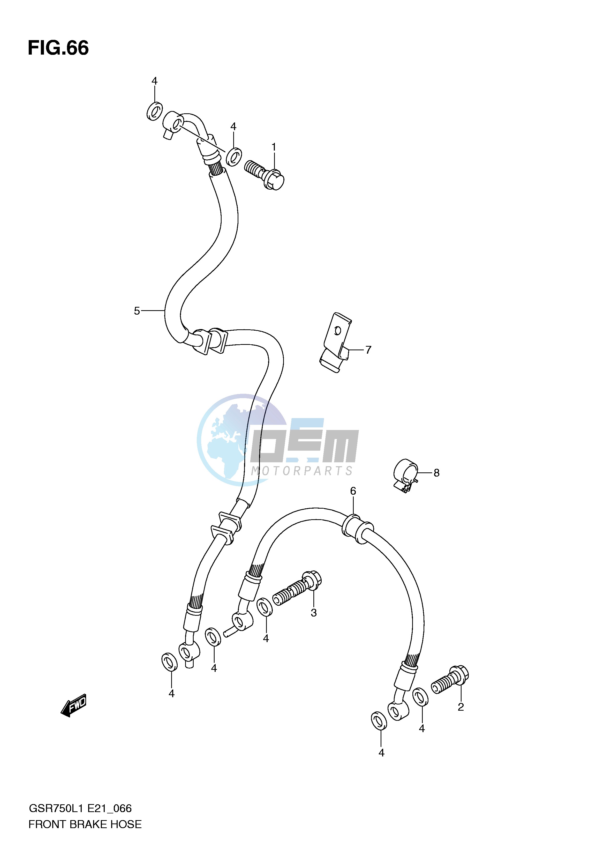 FRONT BRAKE HOSE