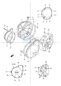 GSF600 (E2) Bandit drawing CRANKCASE COVER