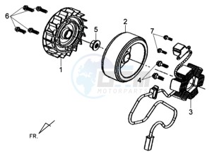 FIDDLE II 50 drawing MAGNETO / FLYWHEEL