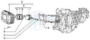 ET4 125 Leader drawing Cylinder - piston - wrist pin unit