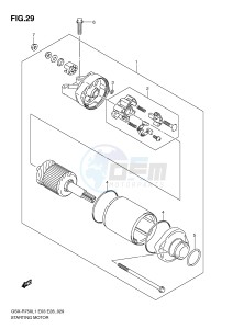 GSX-R750 (E3) drawing STARTING MOTOR