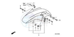 CBF1000AA UK - (E / MKH) drawing FRONT FENDER